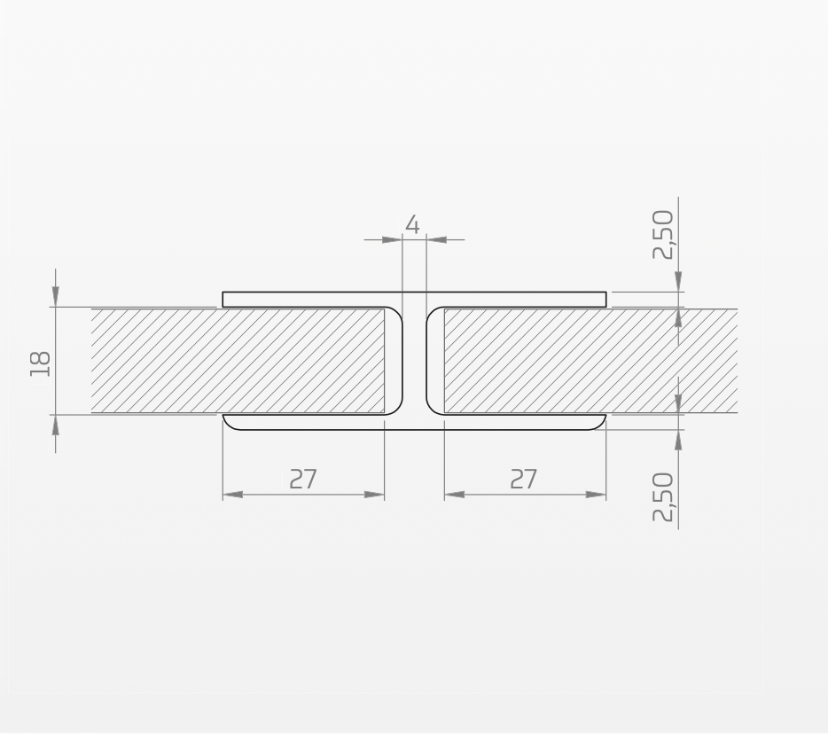 NFC H-Profile - Sandwich onto Sandwich